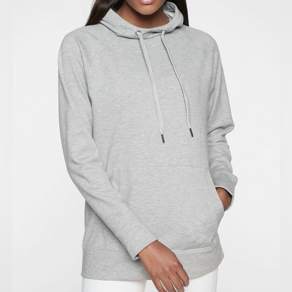 Athleta Incline Light Gray Hoodie Size Medium